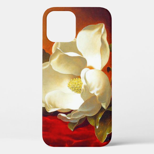 Funda De Case-Mate Para iPhone Magnolia en Terciopelo Rojo Martin Johnson Heade (Reverso )