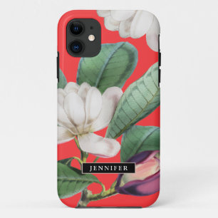 Funda Para iPhone 11 Magnolia hermosa florece botánico con nombre