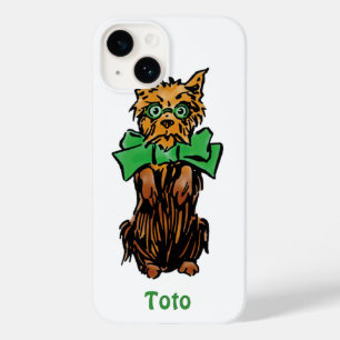 Funda Para iPhone 14 De Case-Mate Mago de cosecha de Oz Toto Dog con arco verde