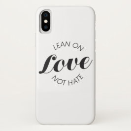 Funda Para iPhone X Magro simple en cita del odio del amor no
