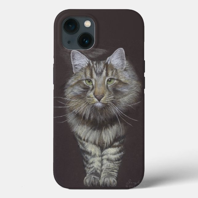 Funda De Case-Mate Para iPhone Maine Coon Cat (Reverso )
