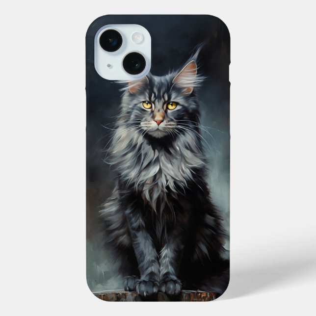 Funda De Case-Mate Para iPhone Maine Coon cat (Reverso )