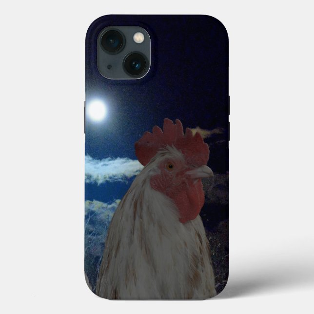 Funda De Case-Mate Para iPhone **"Majestad a la luz de la luna: Gallo bajo la lun (Reverso )