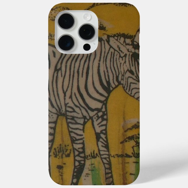 Funda De Case-Mate Para iPhone Majestad de la Naturaleza: Impresión de cebra safa (Reverso )