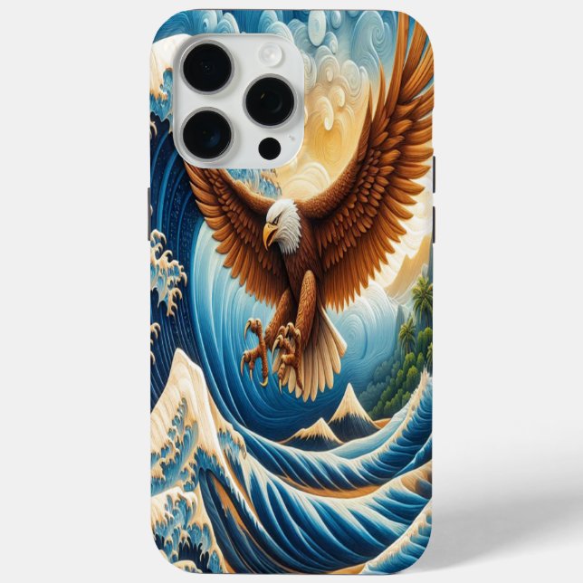Funda De Case-Mate Para iPhone Majestad del águila ardiente (Reverso )