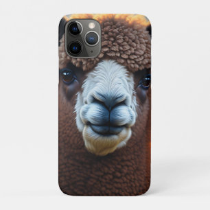 Funda Para iPhone 11 Pro "Majestad Esponjosa: El Gran Alpaca Marrón Lanudo"