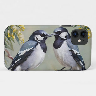Funda Para iPhone 11 "Majestad Melódica: Urracas Australianas en Pintur