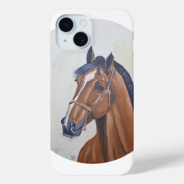Funda De Case-Mate Para iPhone Majestic Horse Portrait T-Shirt (Reverso )