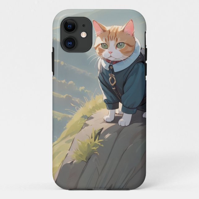 Funda De Case-Mate Para iPhone Majestic Meow-narchs (Reverso)