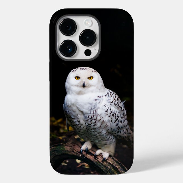 Funda De Case-Mate Para iPhone Majestuoso búho de invierno (Reverso )
