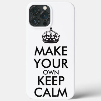 Funda Para iPhone 13 Pro Max Make your own keep calm - black 