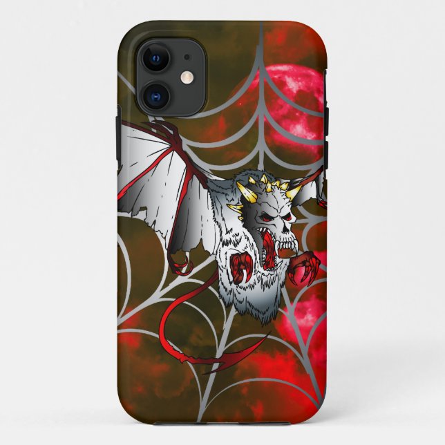 Funda De Case-Mate Para iPhone Mal Vampiro Bat (Reverso)
