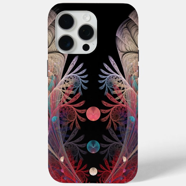Funda De Case-Mate Para iPhone Malabarismo Abstracto Fantasía Moderna Arte Fracta (Reverso )