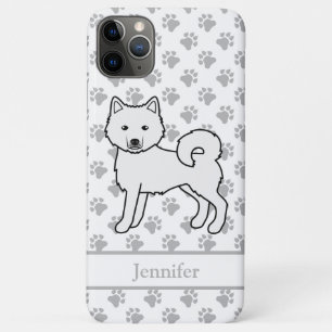 Funda Para iPhone 11 Pro Max Malamute de Alaska blanco Perro de dibujos animado