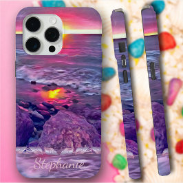 Funda Para iPhone 15 Pro Max Malecon Sunset 0911
