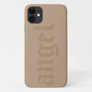 Funda Para iPhone 11 maleta de teléfono con membrete de ángel grande de