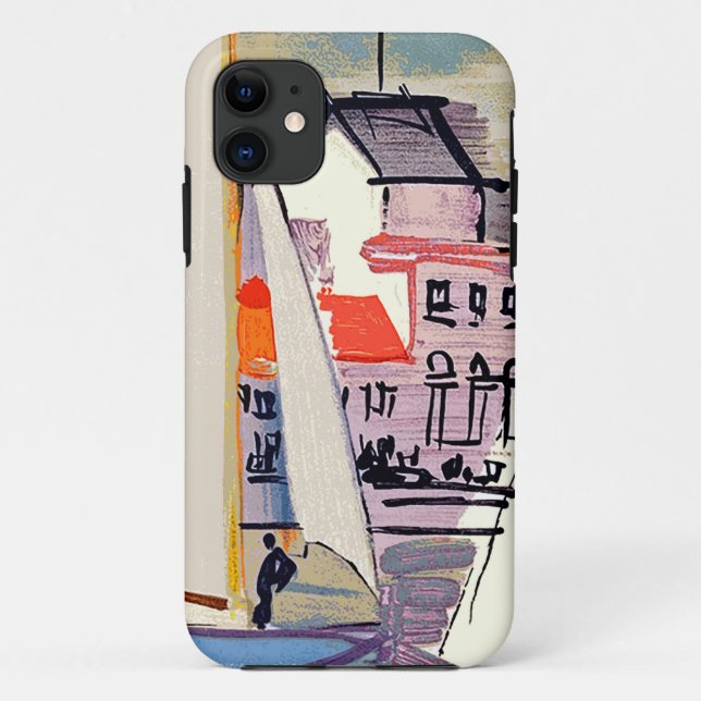 Funda De Case-Mate Para iPhone Maletín de iPhone / iPad de Venecia Raoul Dufy (Reverso)
