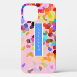 Funda Para iPhone 12 Maletín de teléfono confetti personalizado