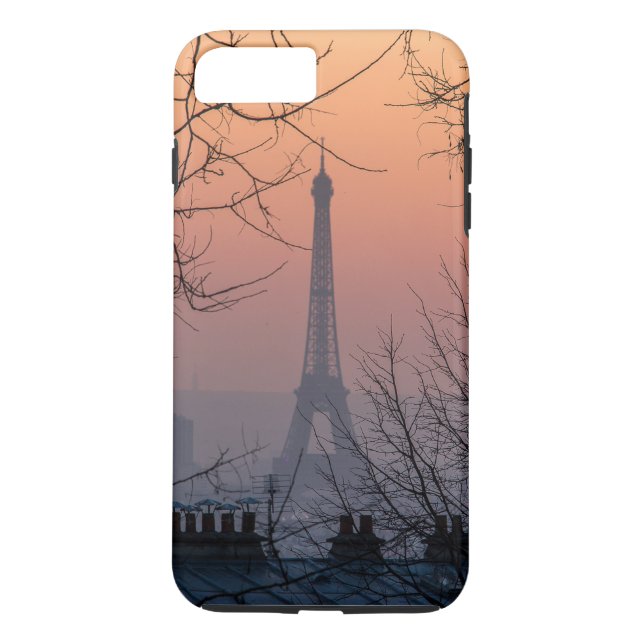 Funda De Case-Mate Para iPhone Maletín de teléfono de la Torre Eiffel (Reverso)
