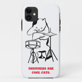 Funda Para iPhone 11 Maletín de teléfono de tambor de Guay Cat