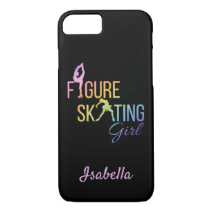 Funda Para iPhone 8/7 Maletín de teléfono Figura chica arco iris rosa