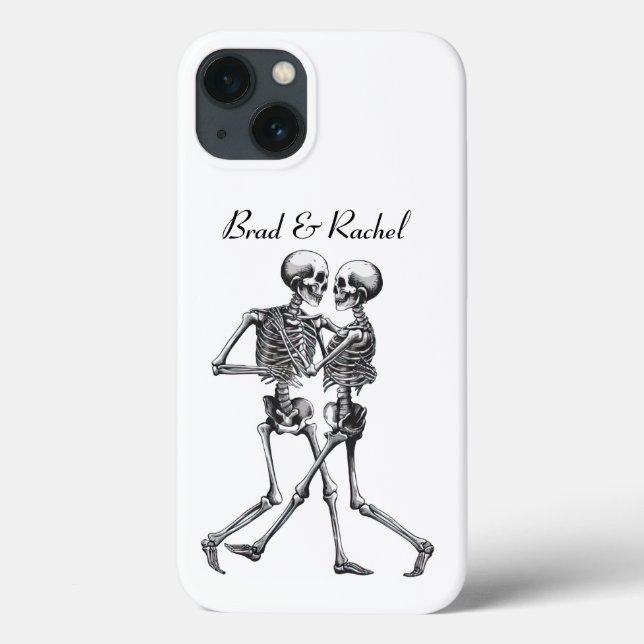 Funda De Case-Mate Para iPhone Maletín de teléfono personalizado de la pareja de  (Reverso)