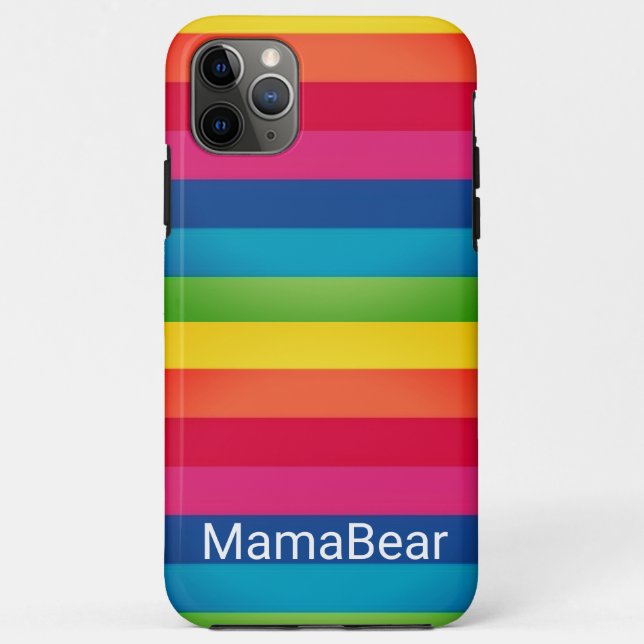 Funda De Case-Mate Para iPhone Maletín de teléfono Rainbow Mama (Reverso)