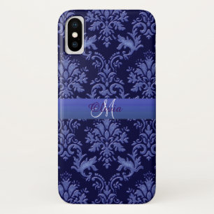 title_seo2 Maletín monogramo para iPhone Blue Damask