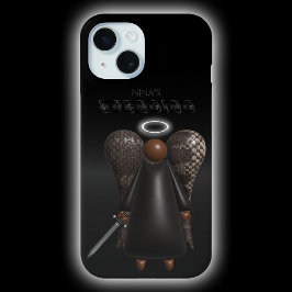 Funda Para iPhone 15 Maletín para iPhone de Ángel Negro, Ángel vengador