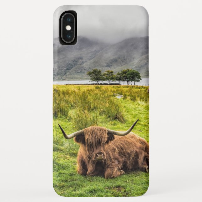 Funda De Case-Mate Para iPhone Maletín para iPhone y iPad de Highland Cow (Reverso)