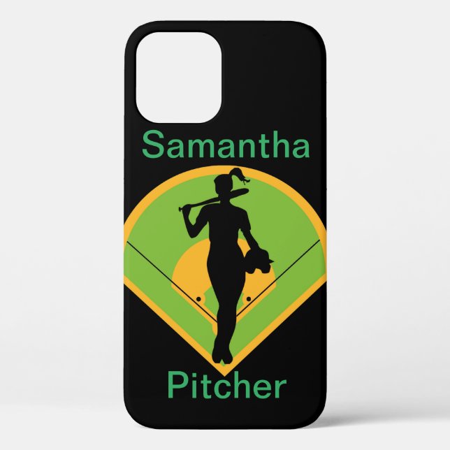 Funda De Case-Mate Para iPhone Maletín personalizado Softball iPhone / iPad (Reverso )