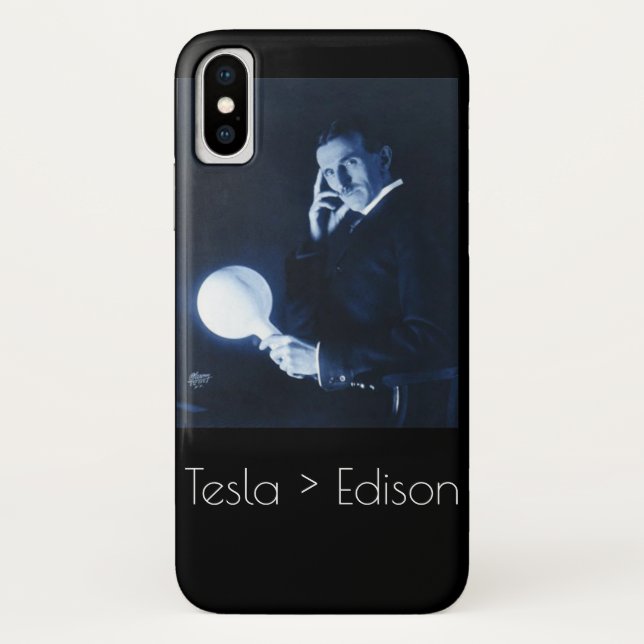 Funda De Case-Mate Para iPhone Maletín telefónico Tesla (Reverso)