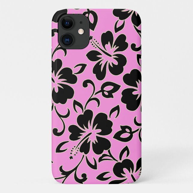 Funda De Case-Mate Para iPhone Malia Hibiscus Hawai Floral Pink (Reverso)