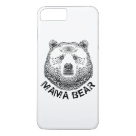 Funda Para iPhone 8 Plus/7 Plus Mama Bear, Ilustracion de mano dibujada