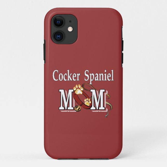 Funda De Case-Mate Para iPhone Mamá de Cocker Spaniel (Reverso)