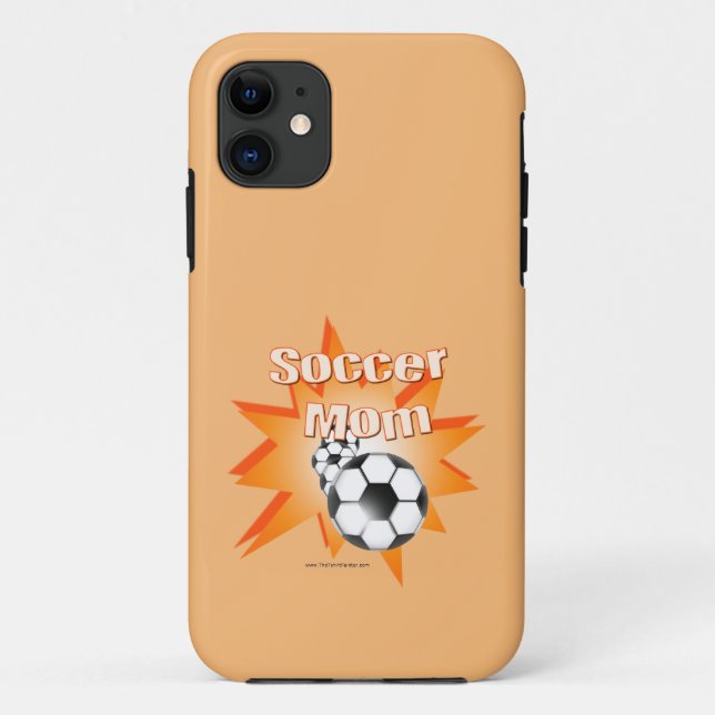 Funda De Case-Mate Para iPhone Mamá de fútbol (Reverso)