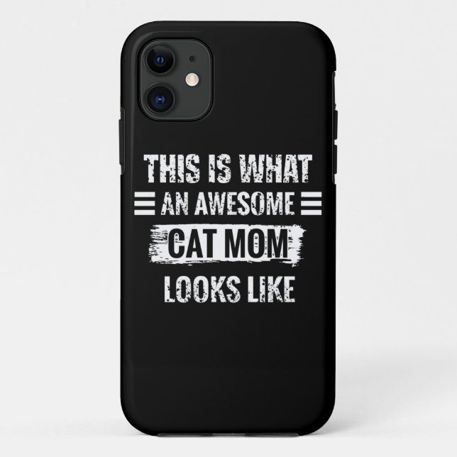 Funda De Case-Mate Para iPhone Mamá de gato (Reverso)