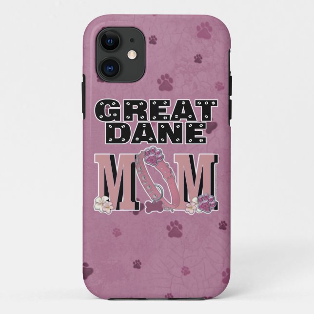 Funda De Case-Mate Para iPhone MAMÁ de great dane (Reverso)
