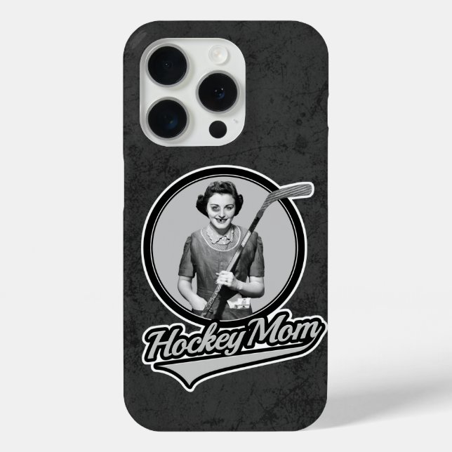 Funda De Case-Mate Para iPhone Mamá de hockey (Reverso )