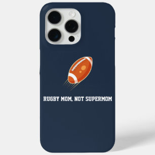Funda Para iPhone 15 Pro Max "Mamá de rugby, no supermamá" AMOR DE RUGBY