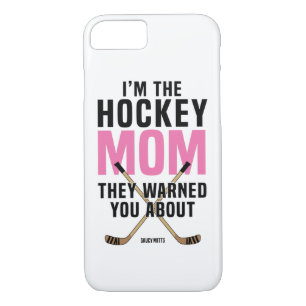 Funda Para iPhone 8/7 Mamá del hockey le advirtieron alrededor