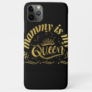 Funda Para iPhone 11 Pro Max Mamá es mi reina oro