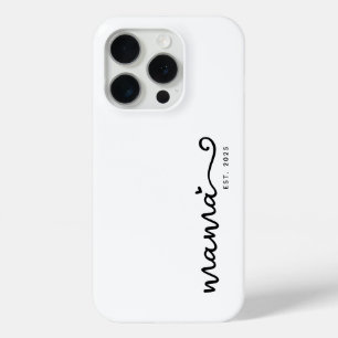 Funda Para iPhone 15 Pro Mama Est. Script de moda