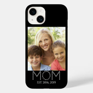 Funda Para iPhone 14 De Case-Mate Mamá Estableció Foto Negra