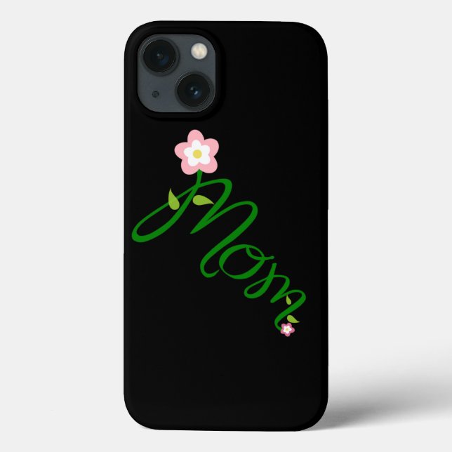 Funda De Case-Mate Para iPhone Mamá floral decorativa (Reverso)