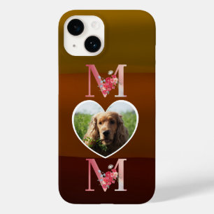Funda Para iPhone 14 De Case-Mate Mamá Floral foto del corazón de los tonos tierra d