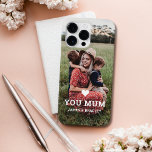 Funda Para iPhone 14 Pro Max De Case-Mate Mamá foto del Día de la Madre<br><div class="desc">Cute Heart Love You Mamá Mother's Day Photo iPhone Case incluye tu foto favorita con el texto "(corazón del amor) tu Mamá" en escritura blanca moderna con tus nombres debajo. Personalice editando el texto en el cuadro de texto proporcionado y agregando su propia imagen. Diseñado por ©2022 Evco Studio www.zazzle.com/store/evcostudio...</div>