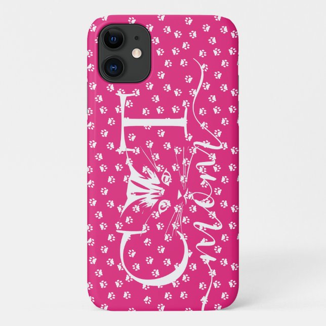 Funda De Case-Mate Para iPhone Mamá gata  (Reverso)