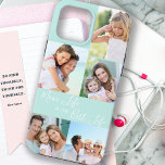 Funda Para iPhone 13 Pro Max Mamá la vida es la mejor Collage de fotos de la vi<br><div class="desc">Personalizado 5 foto caso de iphone escrito con Mamá Vida es la Mejor Vida (editable para Mamá, Mamá, Mamá, Mamá, etc). El diseño presenta un collage de fotos personalizado, con 5 de tus imágenes favoritas, que se muestran como un retrato vertical y 4 instagramas cuadrados. El diseño tiene un fondo...</div>
