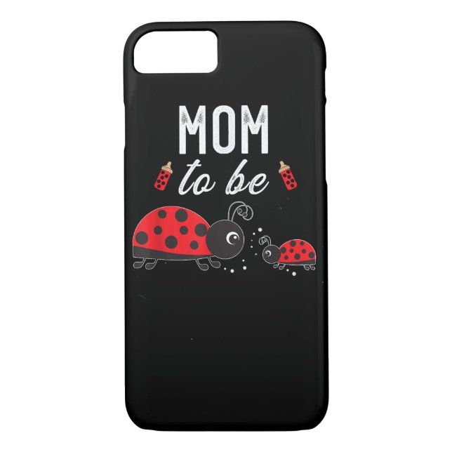 Funda De Case-Mate Para iPhone Mamá Para Ser Ladybug Baby Shower Ladybug Mamá (Reverso)